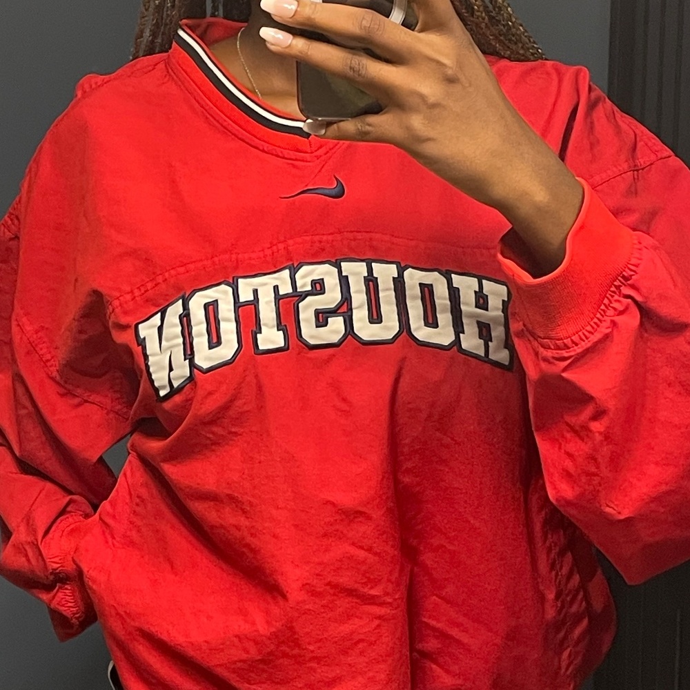 like new, red men's Nike windbreaker!